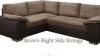 Stylish Thick Cord Enzo Corner Sofa Bed With Storage (2 Colours)