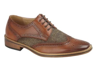 Goor mens shoes | 4 Eye Brogue Gibson Shoe | Footranger