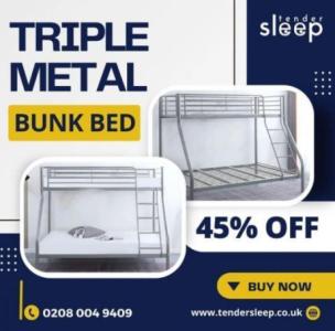 The Ultimate Triple Bunk Bed Solution shop now 45% off