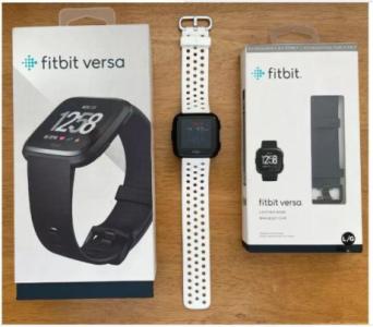 Fitbit Versa + Complimentary Horween Leather Strap (Large) worth