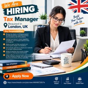 Tax Manager Required in London
