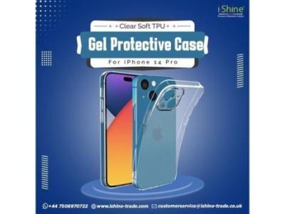 Buy Bulk Clear Soft TPU Gel Protective Case For iPhone 14 Pro in UK