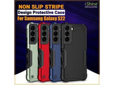 Buy Bulk Non Slip Stripe Design Protective Case For Samsung Galaxy S22 in Ireland