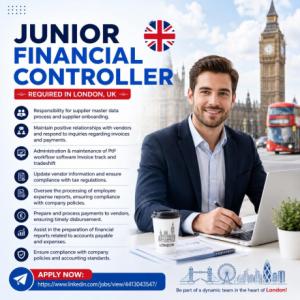Junior Financial Controller Required in London