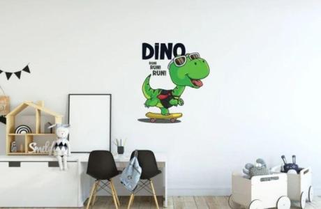 Cute dinosaur wall stickers