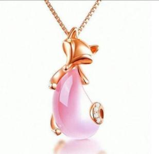 FOX MOONSTONE PENDANT NECKLACE