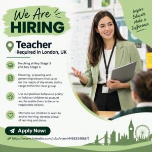 Teacher Required in London