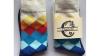 Personalised socks, custom label sock, multi coloured sock