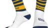 Navy Blue and Yellow Football Mid Leg Socks