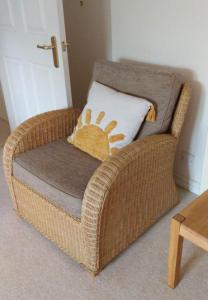 Two Wicker design conservatory or lounge Chairs