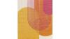 Muse MU13 Orange Retro Rug by Asiatic