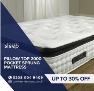 Experience the Luxury of Pillow Top 2000 Pocket Springs up to 30% off