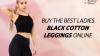 BUY THE BEST LADIES BLACK COTTON LEGGINGS ONLINE