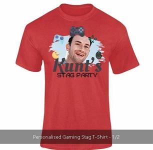 Personalised Gaming Stag T-Shirt