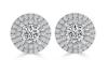 Round Halo Diamond Earrings