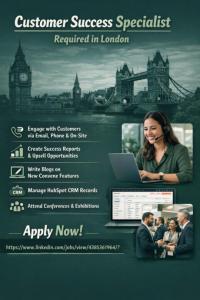 Customer Success Specialist Required in London
