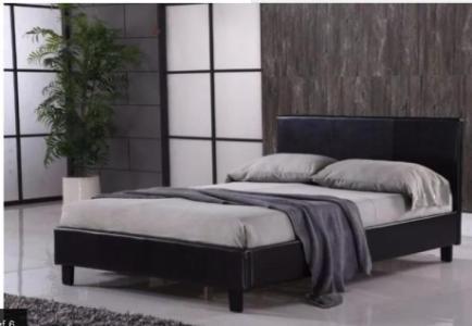 New Faux Leather Bed Available With Mattress And Colour Optional