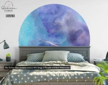 Abstract bedroom wall decor
