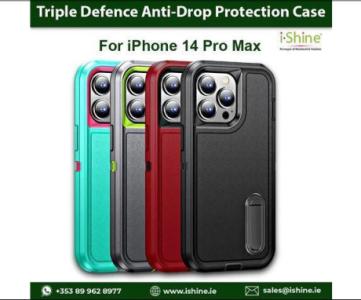 Buy Bulk Triple Defence Anti-Drop Protection Case For iPhone 14 Pro Max in Ireland
