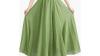 Women's Cotton Linen Maxi Skirt Elastic Waist 0916