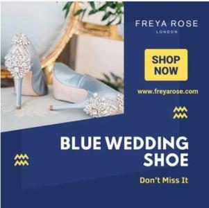 Shop your perfect pair of blue wedding shoes with Freya Rose London's luxurious collection