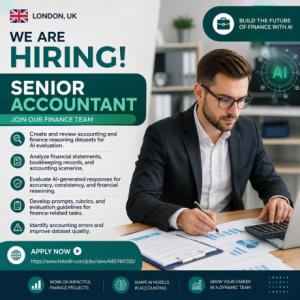 Senior Accountant Required in London