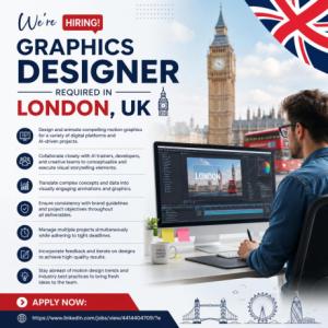 Graphics Designer Required in London