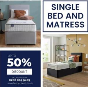 Single Bed And Mattress