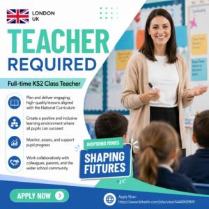 Teacher Required in London