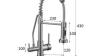 Chrome Brass Pull Down Kitchen Tap Rotatable Drinking Water SPRING Kitchen Sink Tap T0288C