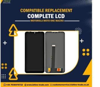 Buy Bulk Compatible Replacement Complete LCD For Motorola Moto One Macro in UK