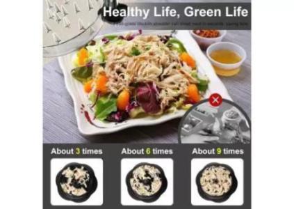 Chicken Breast Shredder Tool Twist with Brush&Fork;