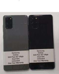 Like New Used Samsung Galaxy S20 Plus 5G Duos (Dual Sim) 128gb Unlocke
