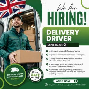 Delivery Driver Required in London