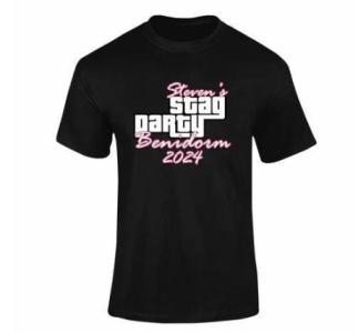 Personalised Grand Theft Stag T-Shirt