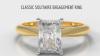 Carrée Solitaire Radiant Cut Diamond Engagement Ring - Yellow Gold