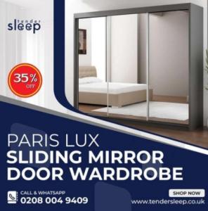 Paris Lux Sliding Mirror Door Wardrobe