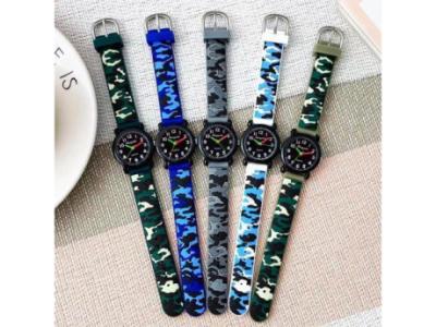 Camouflage Silicone Strap Watch - 5 Colours