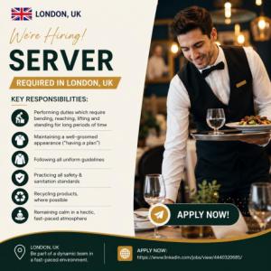 Server Required in London