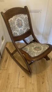 Antique folding chair for children
