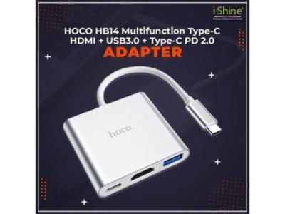 Buy Bulk HOCO HB14 Multifunction Type-C HDMi +USB3.0 +Type-C PD 3.0 Adapter in Ireland