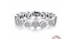 925 sterling silver Love Hearts CZ Eternity Ring