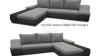 High Quality Faux Leather & Fabric Toronto Corner Sofa Bed With Storage