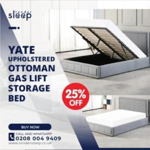 Yate Upholstered Ottoman Gas Lift Storage Bed