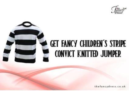 GET FANCY CHILDREN'S STRIPE CONVICT KNITTED JUMPER.