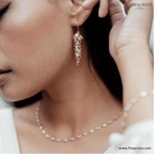 Stunning Pearl Wedding Earrings Collection by Freya Rose London