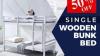 Buy Single Wooden Bunk Bed | 50% Off