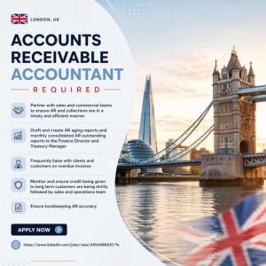 Accounts Receivable Accountant Required in London