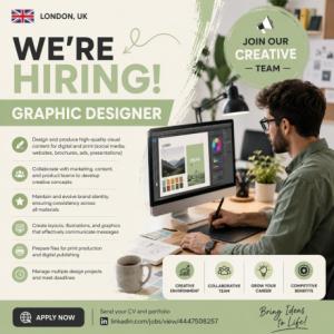 Graphic Designer Required in London