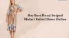 Buy Best Floral Striped Midaxi Belted Dress Online